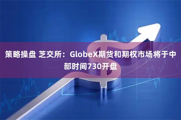 策略操盘 芝交所：GlobeX期货和期权市场将于中部时间730开盘