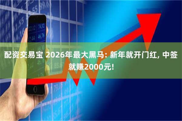 配资交易宝 2026年最大黑马: 新年就开门红, 中签就赚2000元!